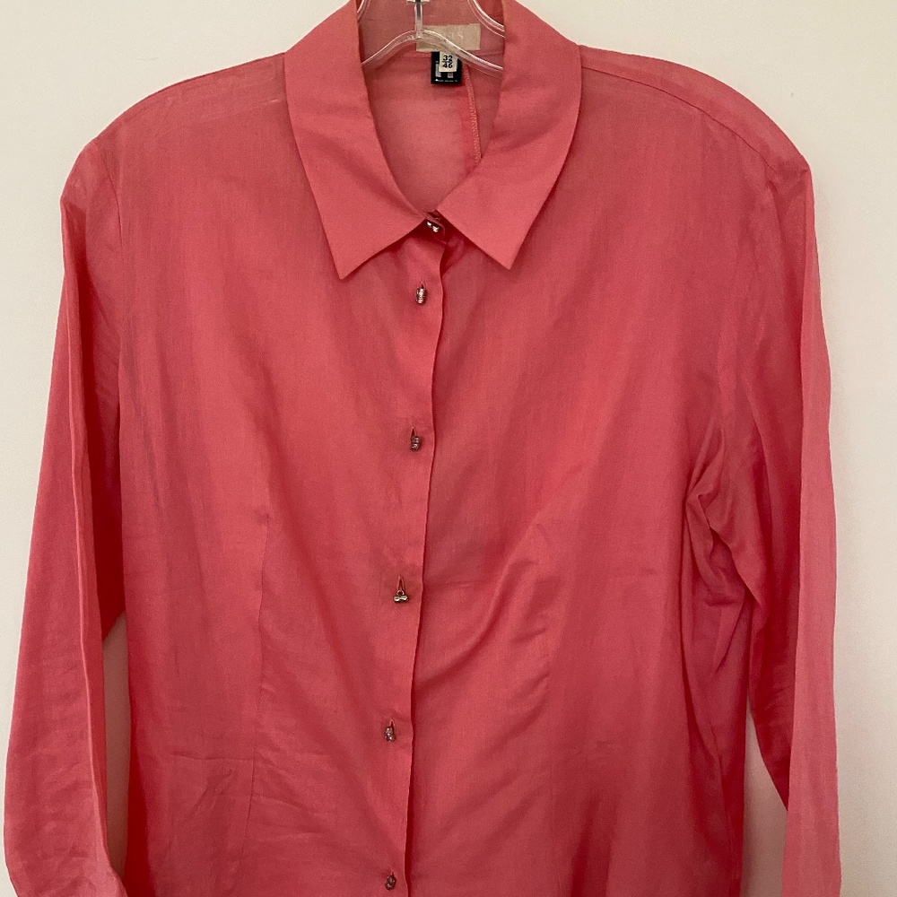 Versus sheer silk blouse